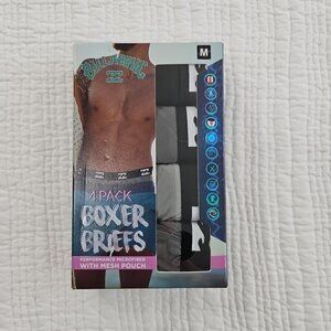 Billabong Men’s Med (32-34) 4PK Performance Microfiber Boxer Briefs Mesh Pouch